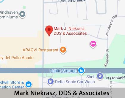 Map image for Options for Replacing Missing Teeth in Palatine, IL